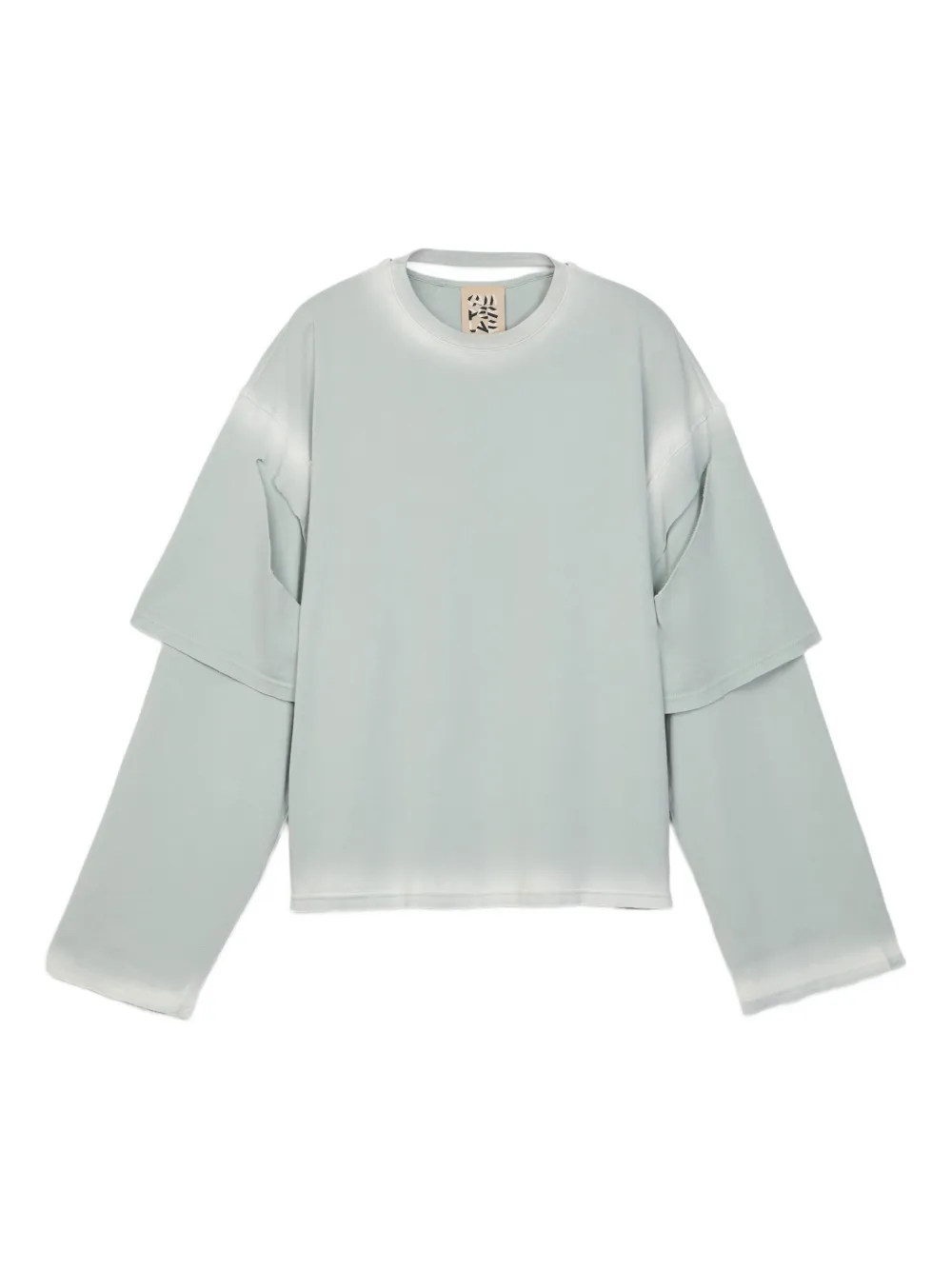 CamperLab layered organic-cotton T-shirt | Grey | Image 1