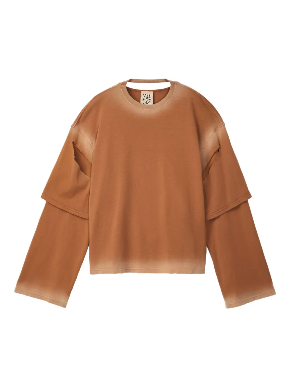 CamperLab double-layered ombre T-shirt | Brown | Image 1