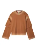 CamperLab double-layered ombre T-shirt - Brown