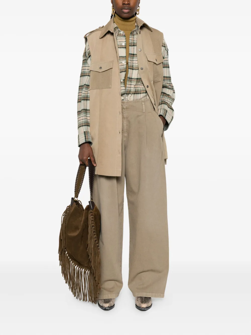Golden Goose Bodywarmer met knoopsluiting Beige
