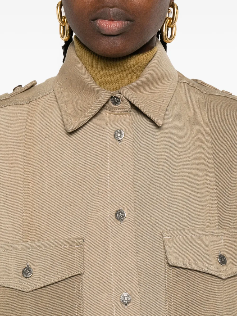 Golden Goose Bodywarmer met knoopsluiting Beige