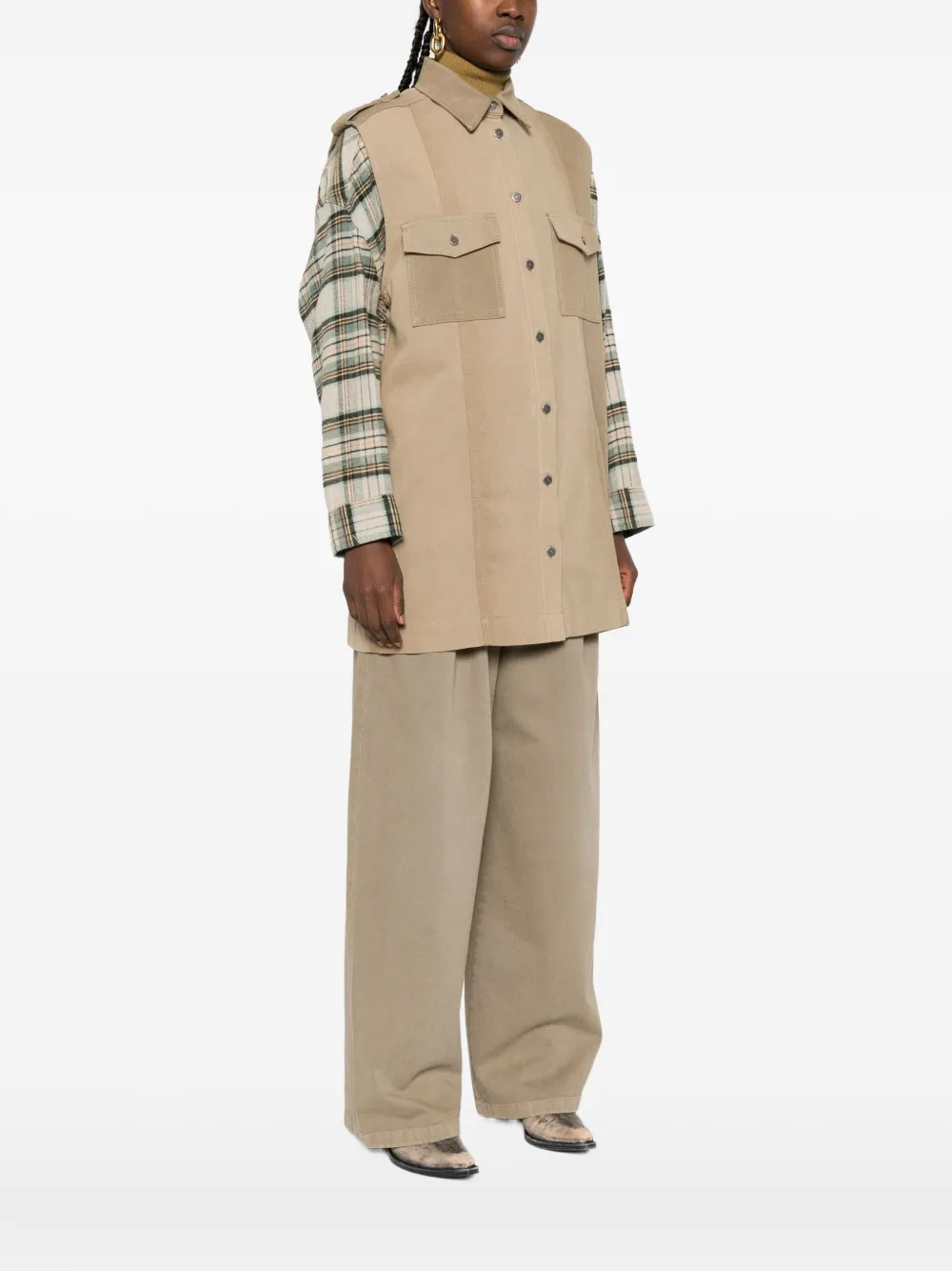 Golden Goose Journey Osanne Shirt Dress Clothing In Neutral