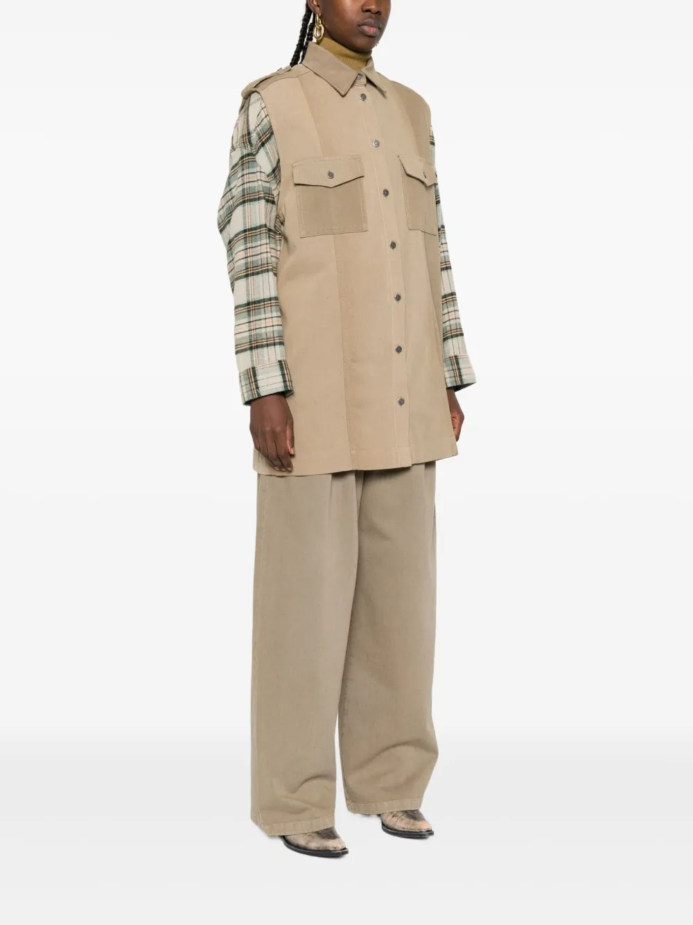 Golden Goose Bodywarmer met knoopsluiting Beige