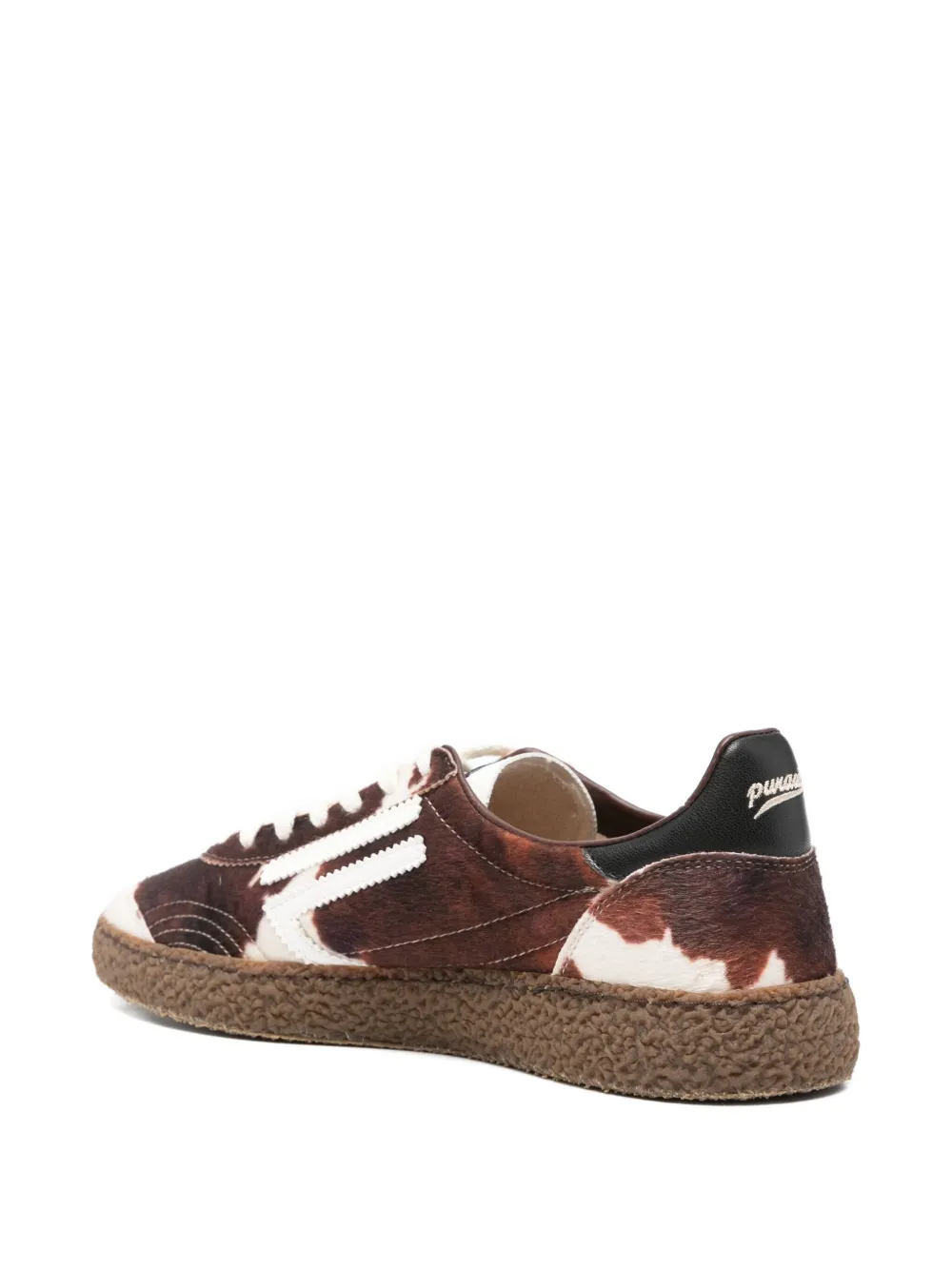 Puraai Carolina patterned trainers Bruin