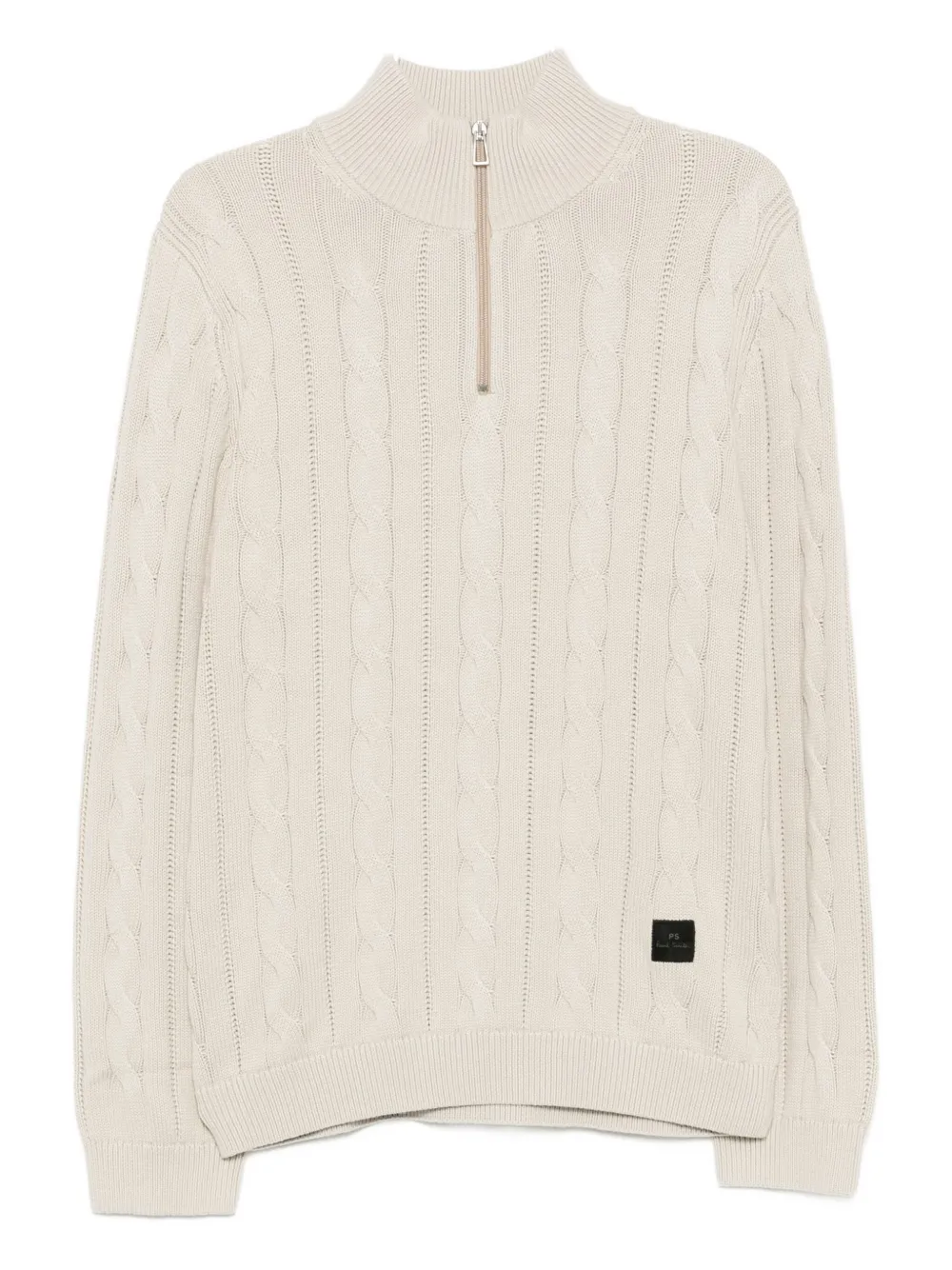 Ps By Paul Smith Cable-knit Jumper In Neutral