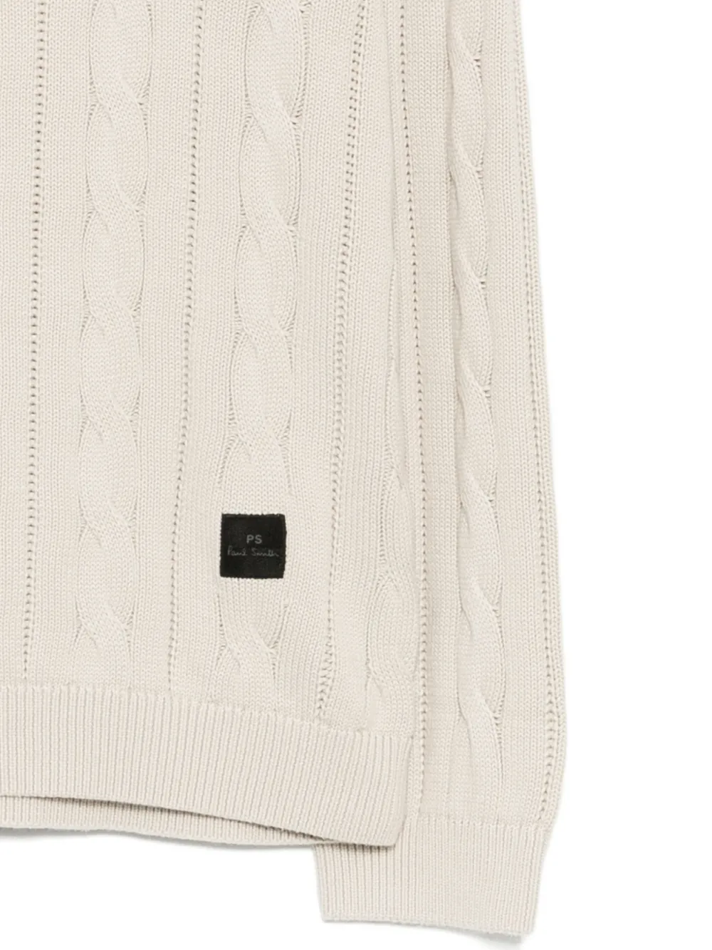 Ps By Paul Smith Cable-knit Jumper In Neutral