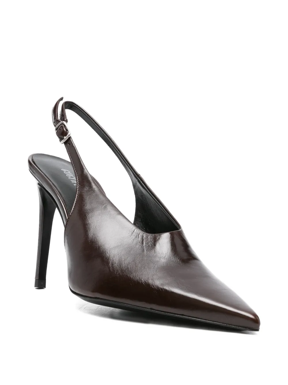 GUGLIELMO ROTTA 100 mm Feel slingback pumps Bruin