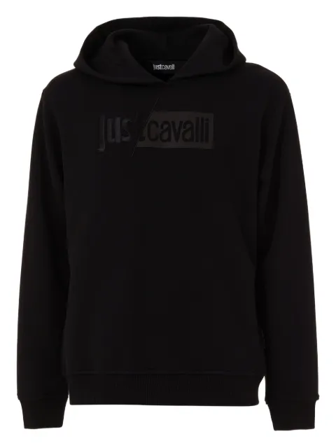 Just Cavalli logo-plaque hoodie