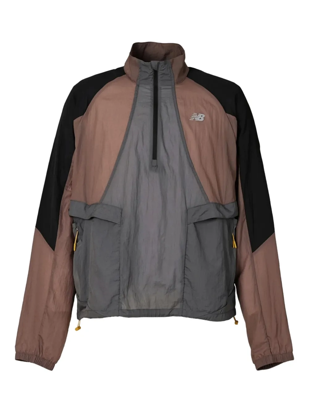 New Balance ハーフジップウインドブレーカー - オレンジ New Balance ハーフジップウインドブレーカー - オレンジ