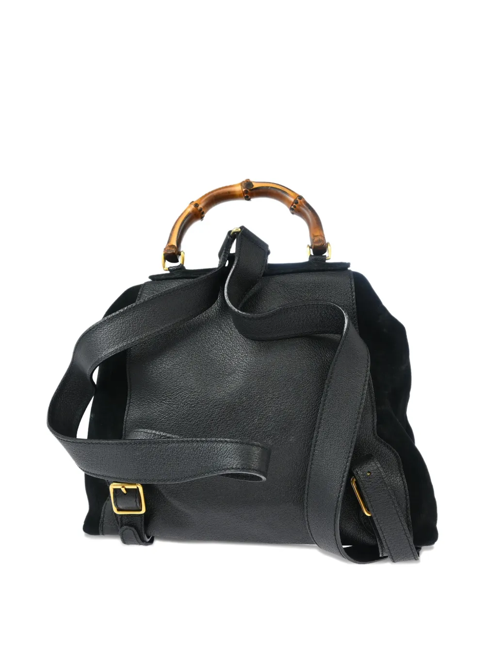 Gucci Pre-Owned 1990-2000s Bamboo suede backpack | Pre-Owned | Image 2