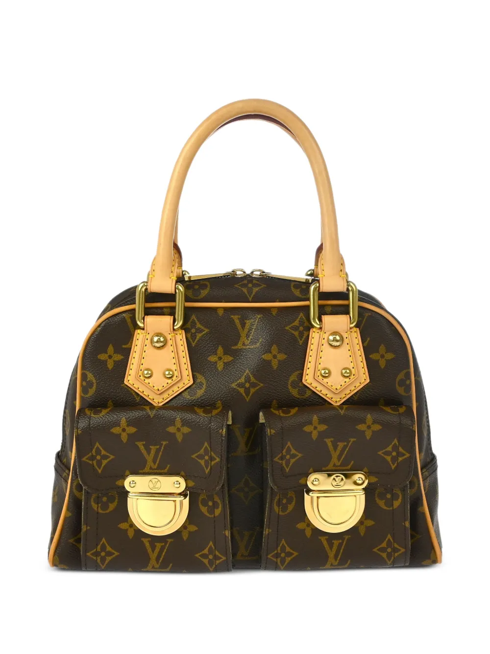 Louis Vuitton Pre-Owned 2005 モノグラム マンハッタン ハンドバッグ - ブラウン Louis Vuitton Pre-Owned 2005 モノグラム マンハッタン ハンドバッグ - ブラウン