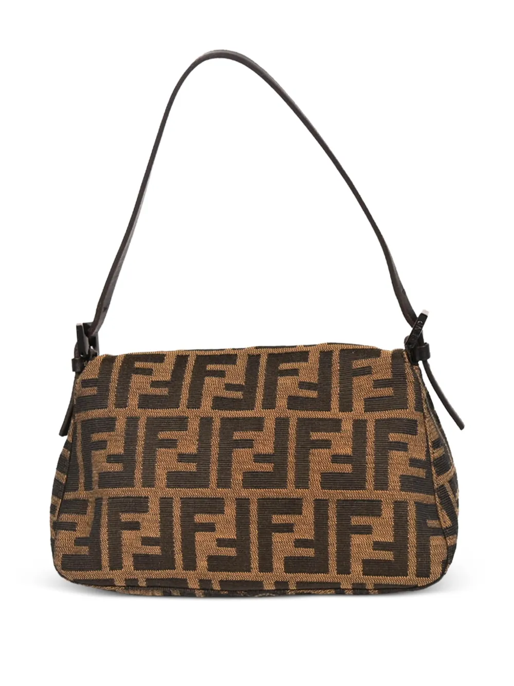 Pre-owned Fendi 1990s-2000s Zucca Pattern Handbag In Brown
