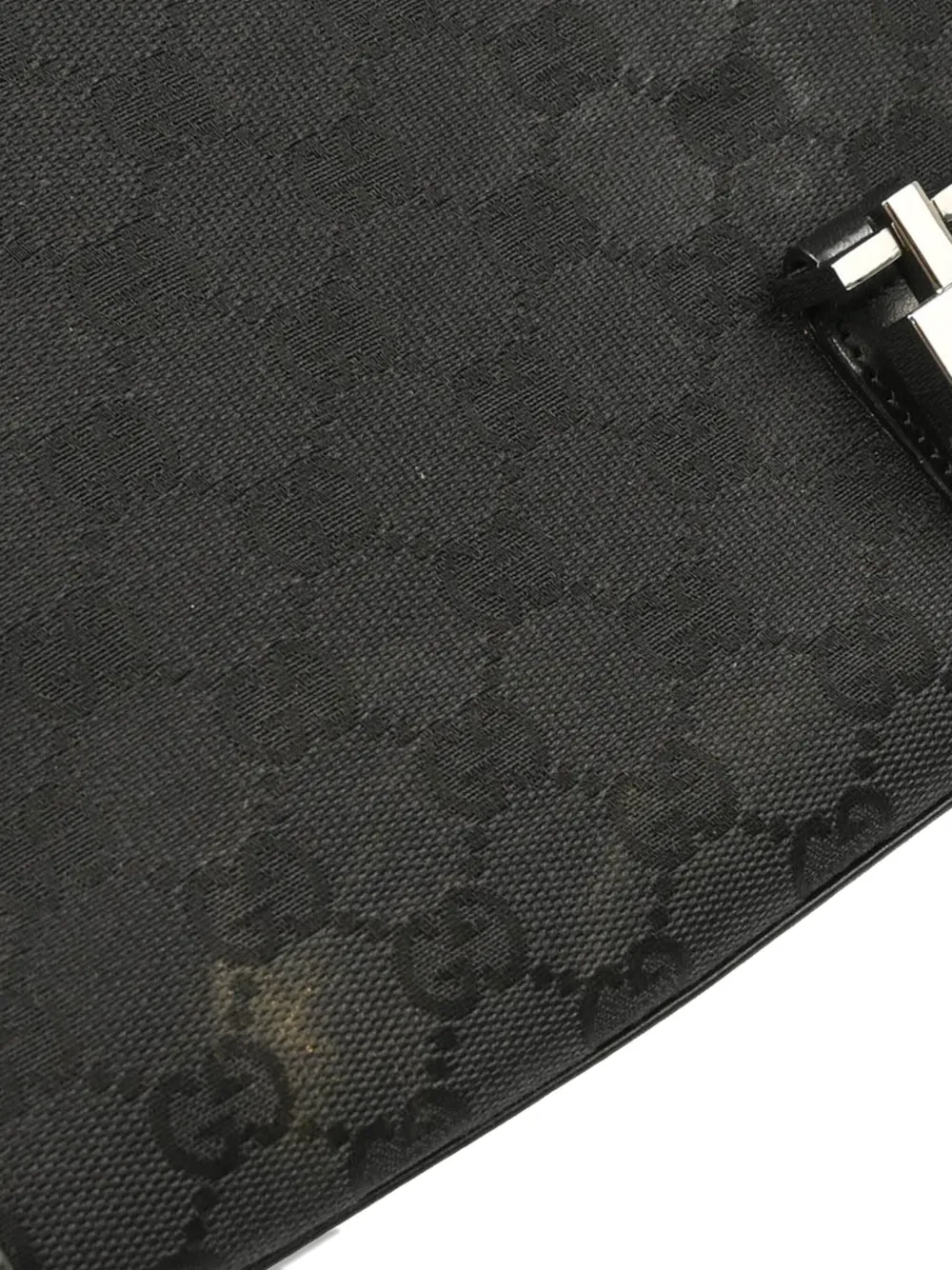 Pre-owned Gucci 1990-2000s Jackie Gg-monogram Tote Bag In Black