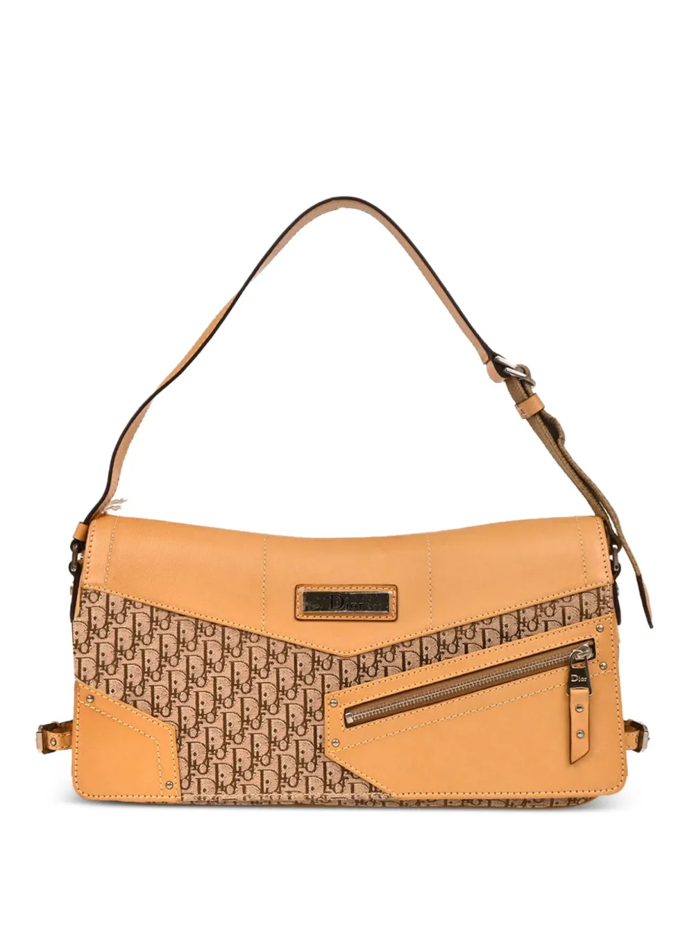 Christian Dior Pre-Owned 2003 Trotter monogram leather shoulder bag | Neutrals | Image 1