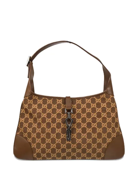 Gucci Pre-Owned 1990-2000s Jackie GG-monogram leather-trim shoulder bag