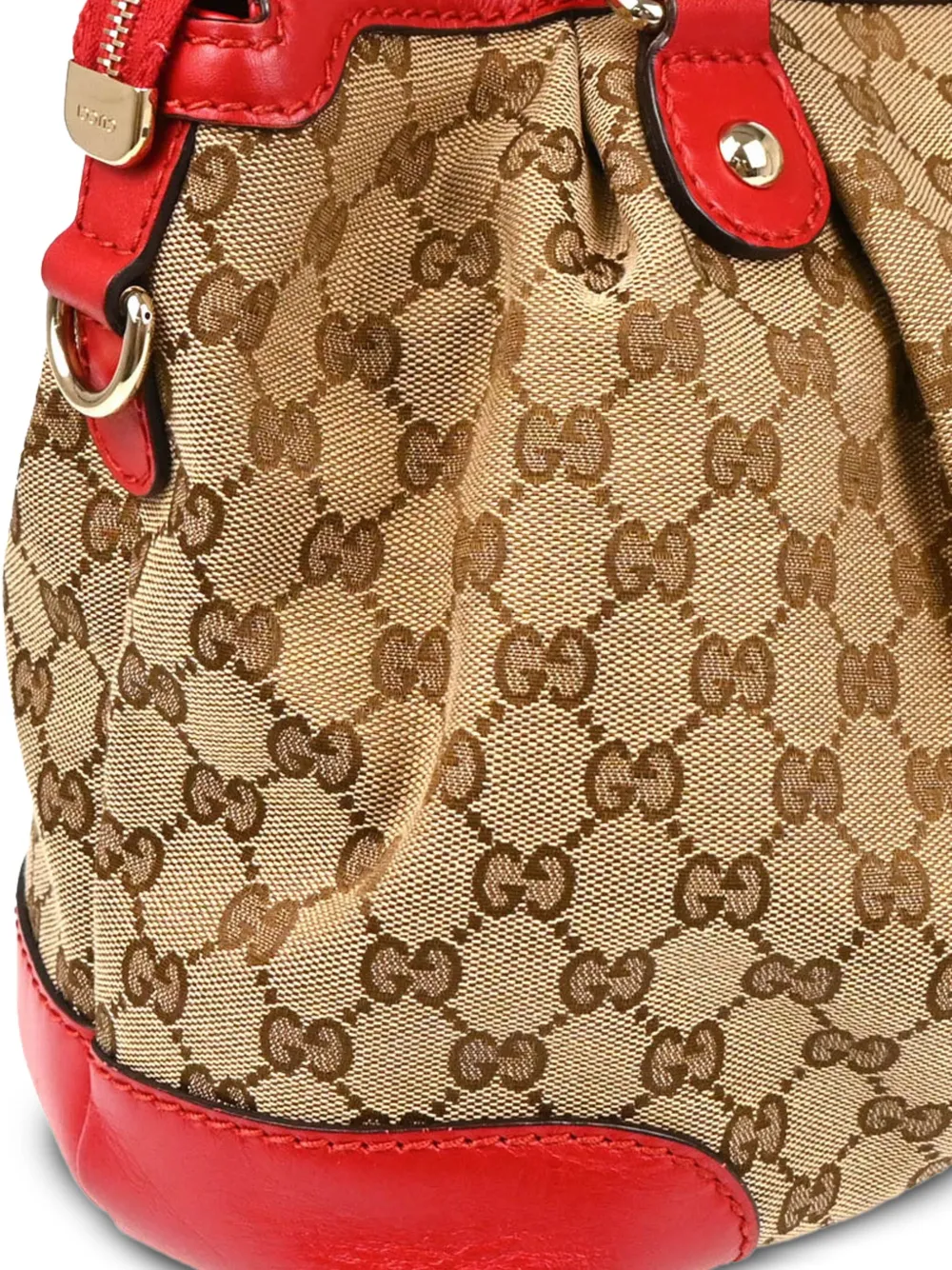 Pre-owned Gucci 1990s-2000s Gg Two-way Handbag In Neutral