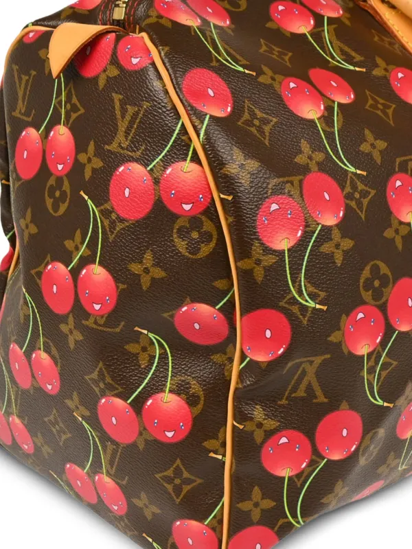 LOUIS VUITTON ウェッジヒール 38サイズ Louis Vuitton Pre-Owned 2005 Monogram Cherry Keepall 45 Duffle