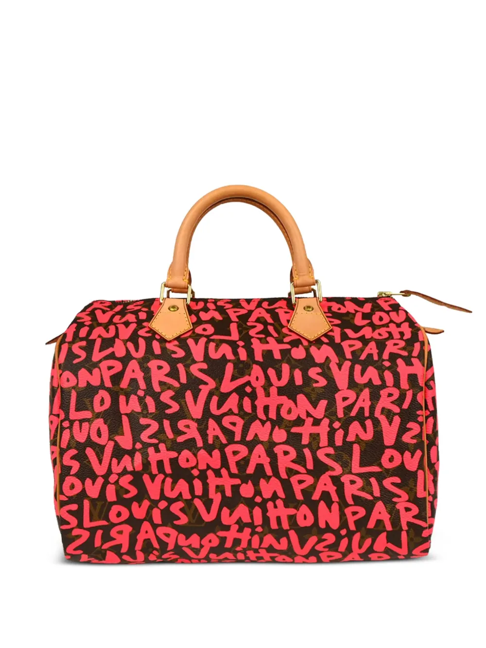 Louis Vuitton Pre-Owned 2009 Speedy 30 graffiti-monogram tote bag | Pink | Image 1