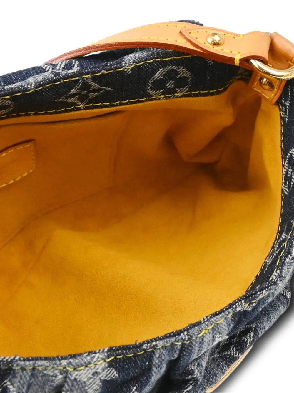 Pre-owned Louis Vuitton 2006 Monogram Denim Pleaty Handbag In Blue