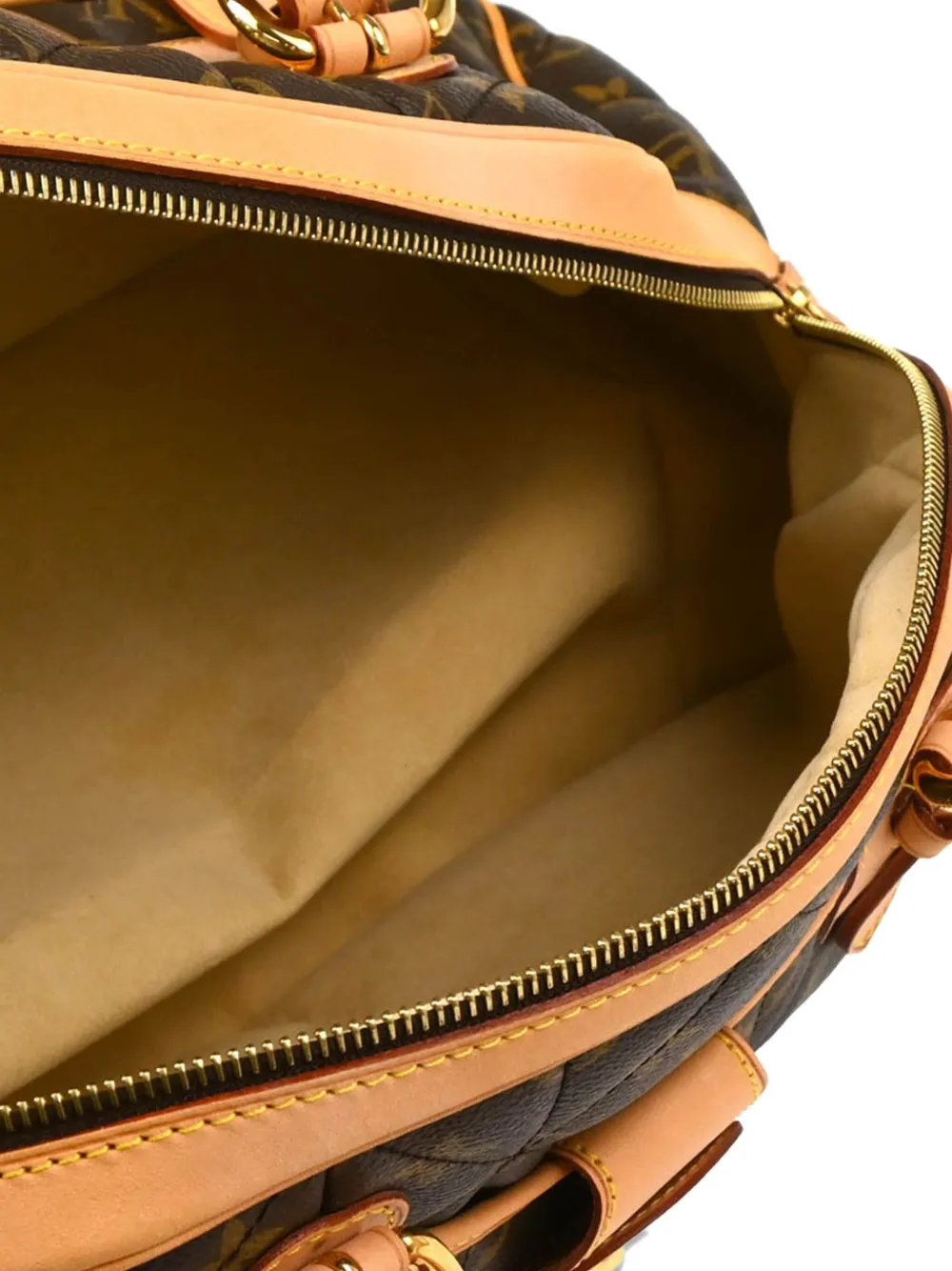 Pre-owned Louis Vuitton 2008 Monogram Etoile Bowling Handbag In Brown