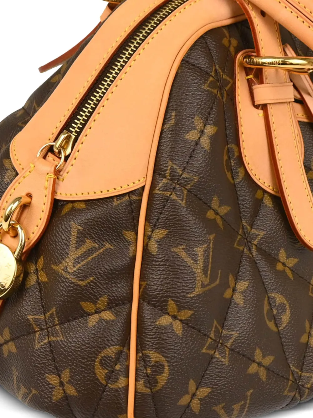 Pre-owned Louis Vuitton 2008 Monogram Etoile Bowling Handbag In Brown