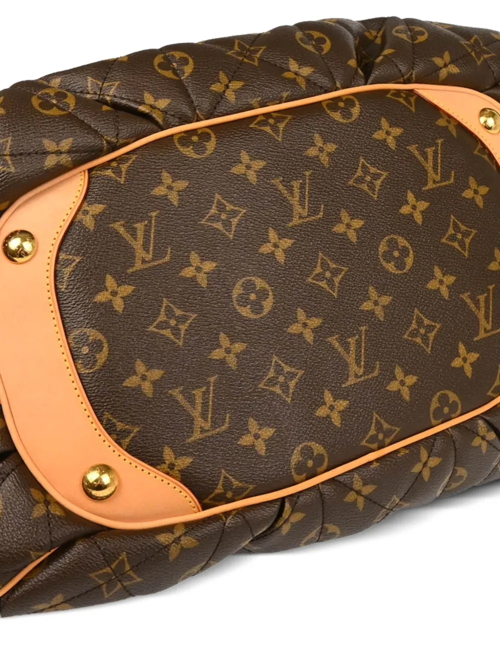 Pre-owned Louis Vuitton 2008 Monogram Etoile Bowling Handbag In Brown