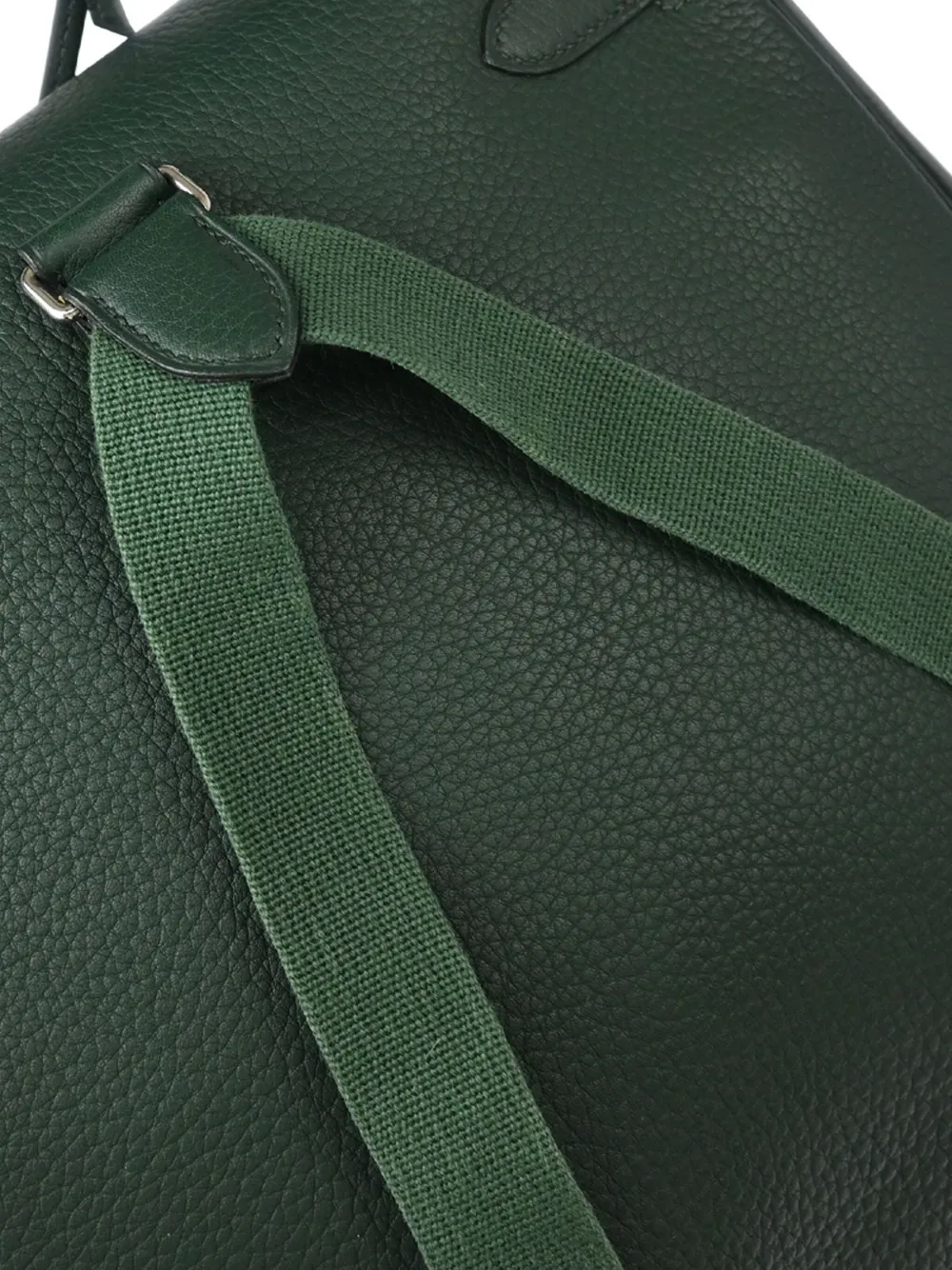 Pre-owned Hermes 2000 Fjord Kelly A Dos Gm Backpack In Green