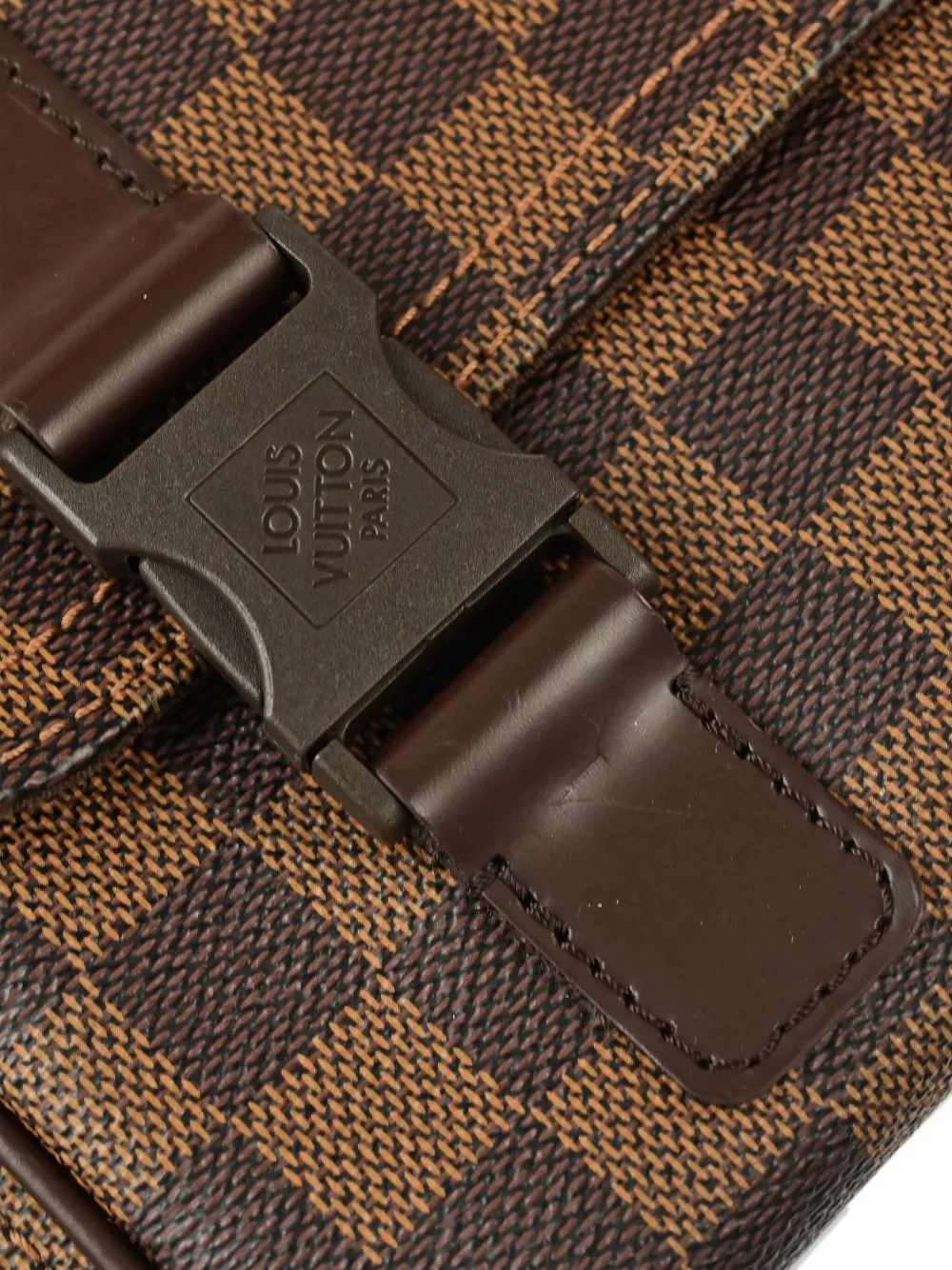 Pre-owned Louis Vuitton 2006 Damier Reporter Melville Shoulder Bag In Brown