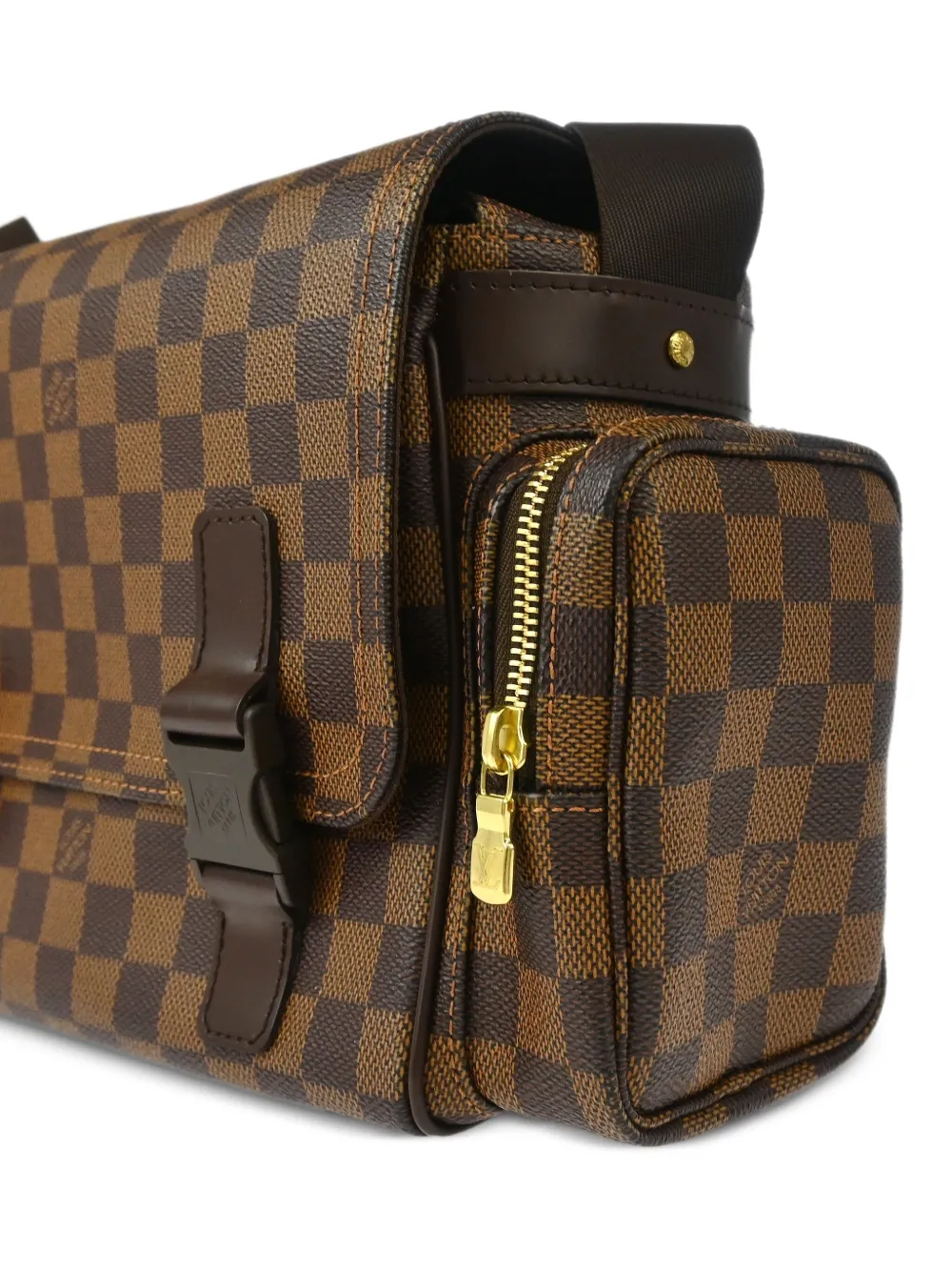 Pre-owned Louis Vuitton 2006 Damier Reporter Melville Shoulder Bag In Brown