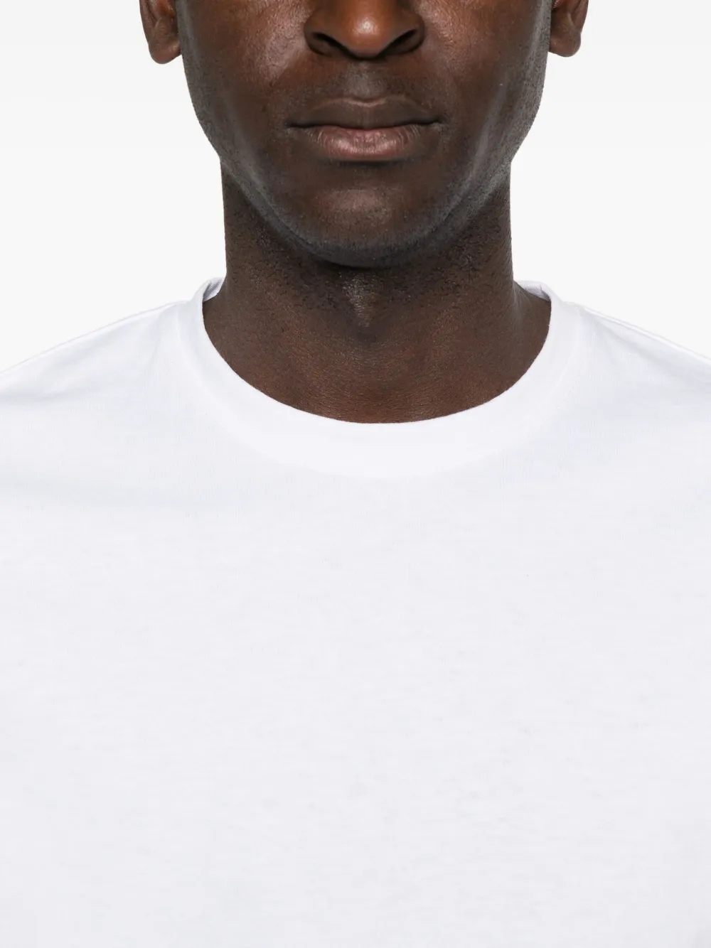 Saint Laurent T-shirt met ronde hals en korte mouwen Wit