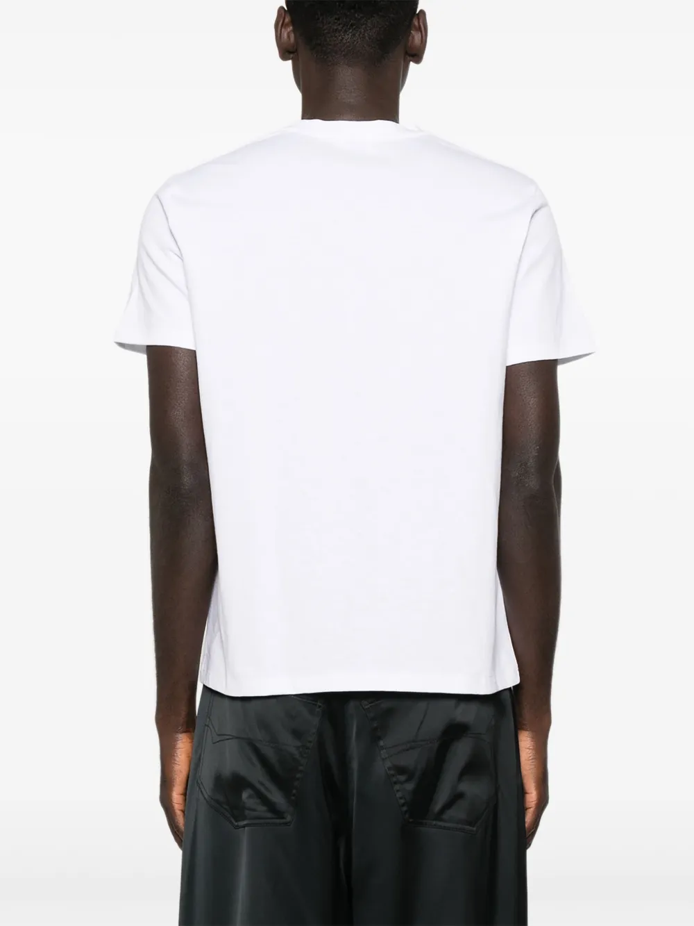 Saint Laurent T-shirt met ronde hals en korte mouwen Wit