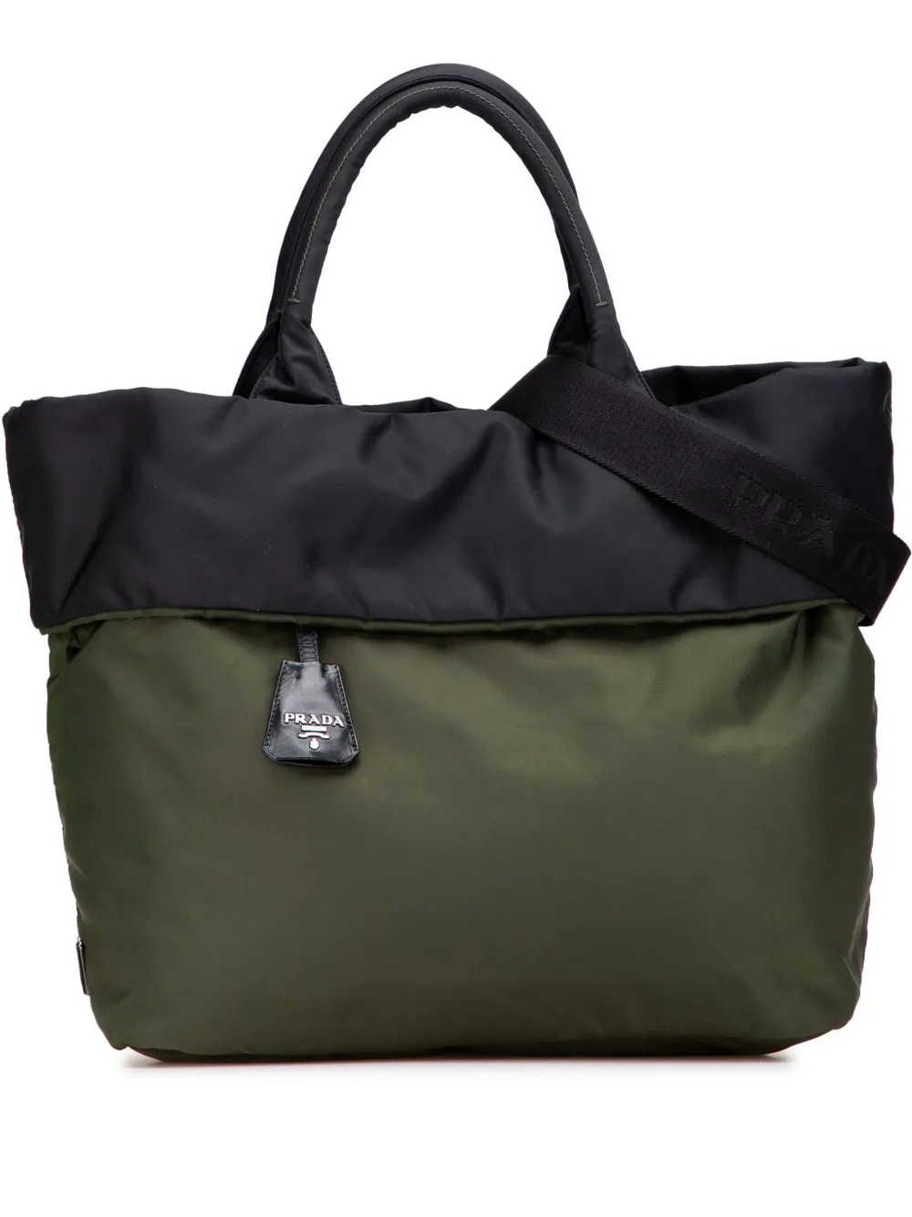 Prada Pre-Owned 2000-2015 Tessuto Reversible satchel | Green | Image 1