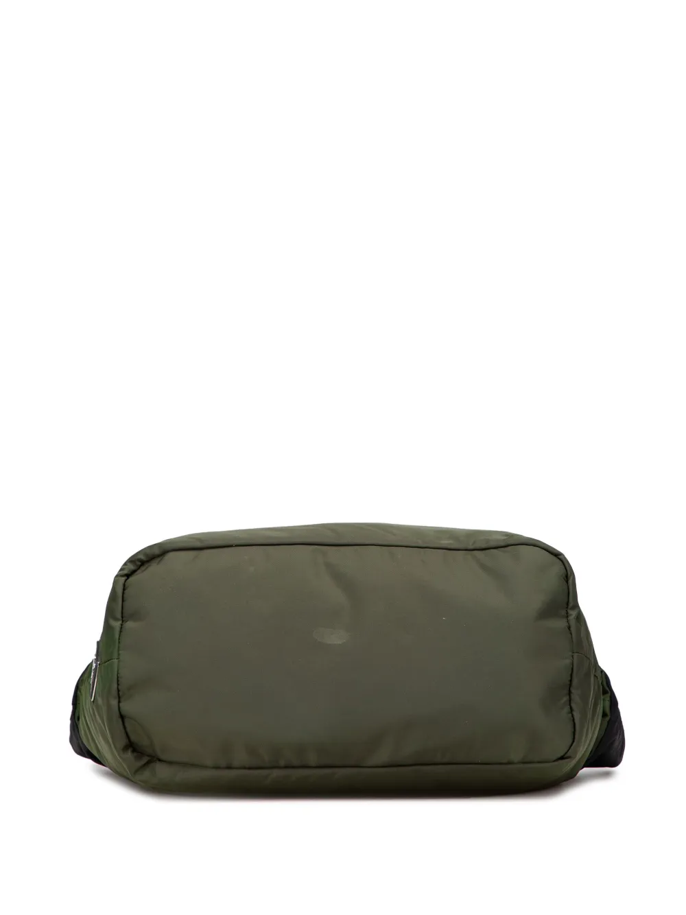 Pre-owned Prada 2000-2015 Tessuto Reversible Satchel In Green