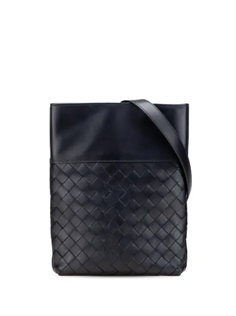 Bottega Veneta Pre-Owned 2012-2025 나파 인트레치아토 메신저 크로스 백