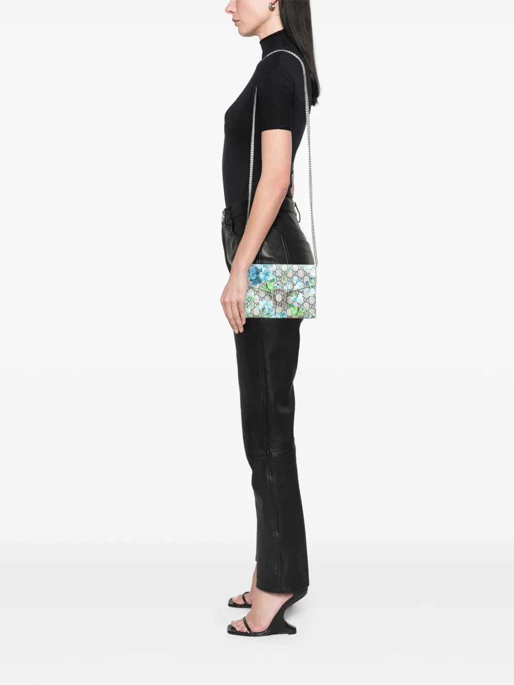 Gucci Pre-Owned 2016-2025 GG Supreme Dionysus Blooms Chain Wallet crossbody bag | Pre-Owned | Image 2