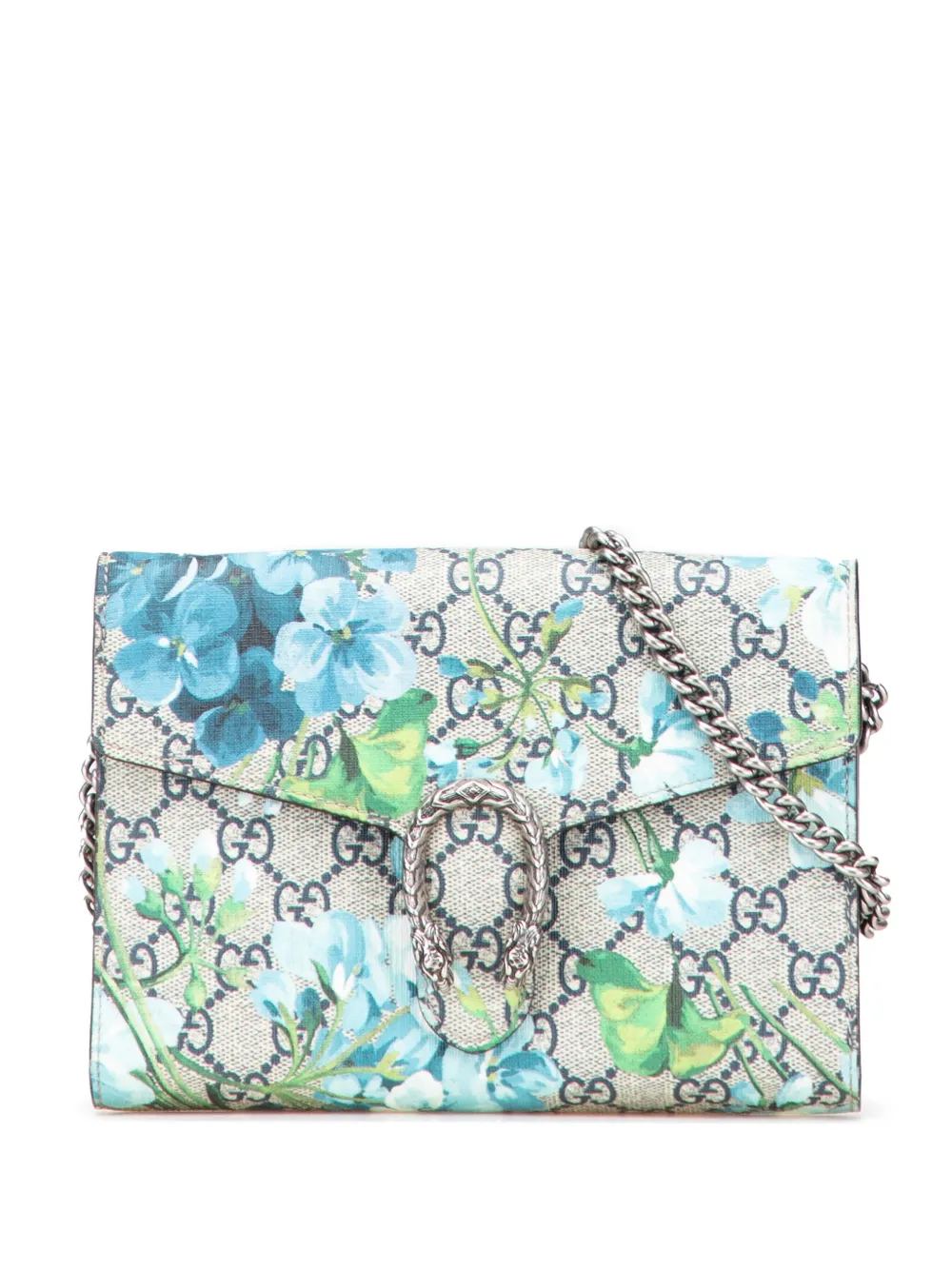 Gucci Pre-Owned 2016-2025 GG Supreme Dionysus Blooms Chain Wallet Gucci Pre-Owned 2016-2025 GG Supreme Dionysus Blooms Chain Wallet