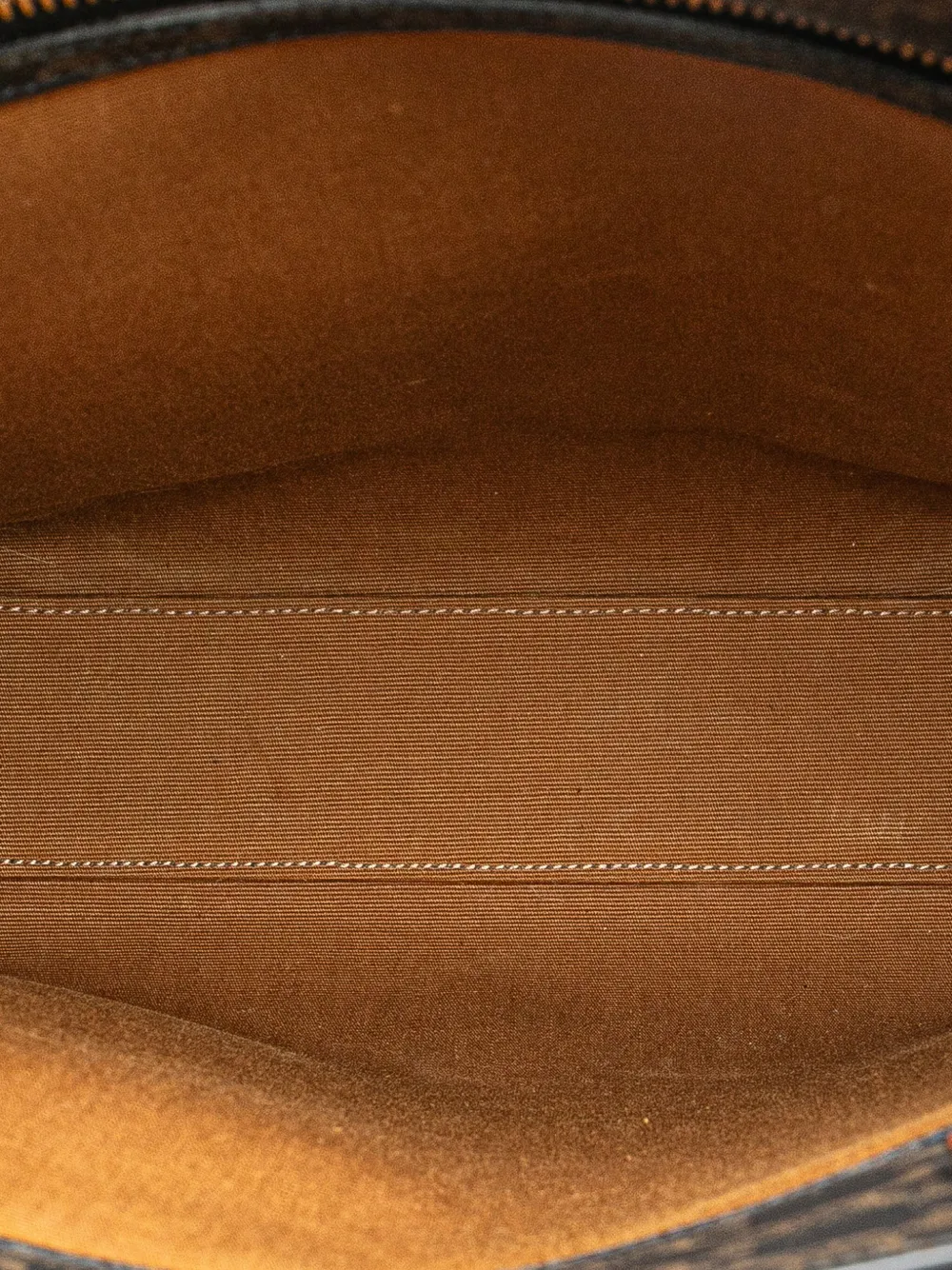 Pre-owned Celine 2021 Small Triomphe Coated Canvas Vertical Cabas Tote Satchel In Brown