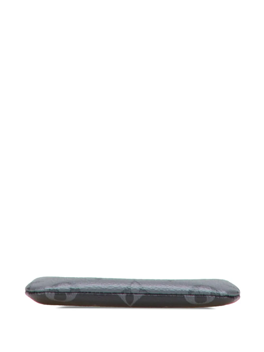 Pre-owned Louis Vuitton 2023 Monogram Eclipse Reverse Trio Messenger Key Pouch Coin Pouch In Gray
