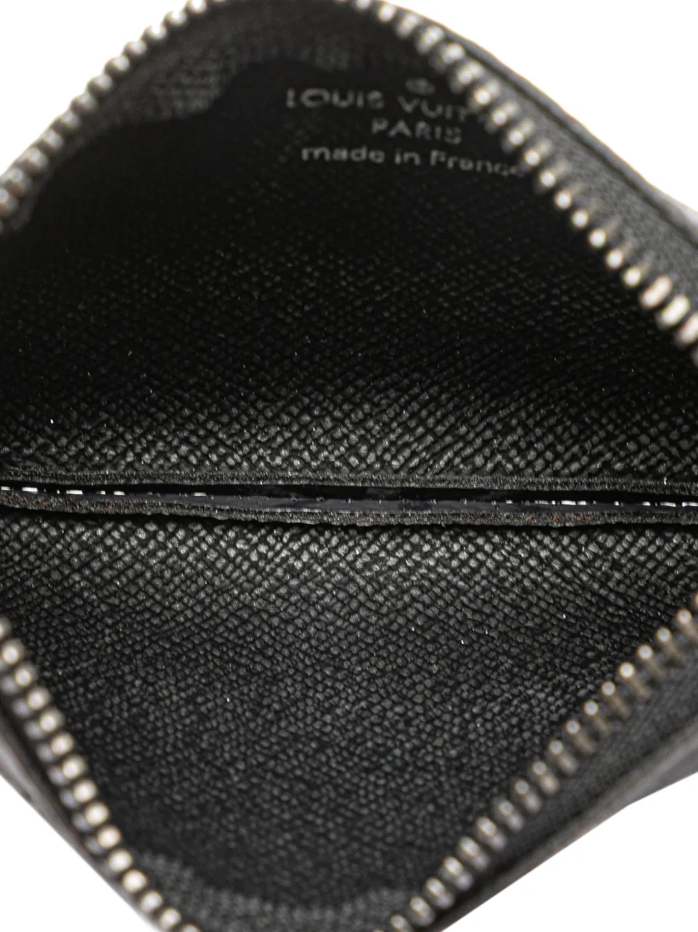 Pre-owned Louis Vuitton 2023 Monogram Eclipse Reverse Trio Messenger Key Pouch Coin Pouch In Gray