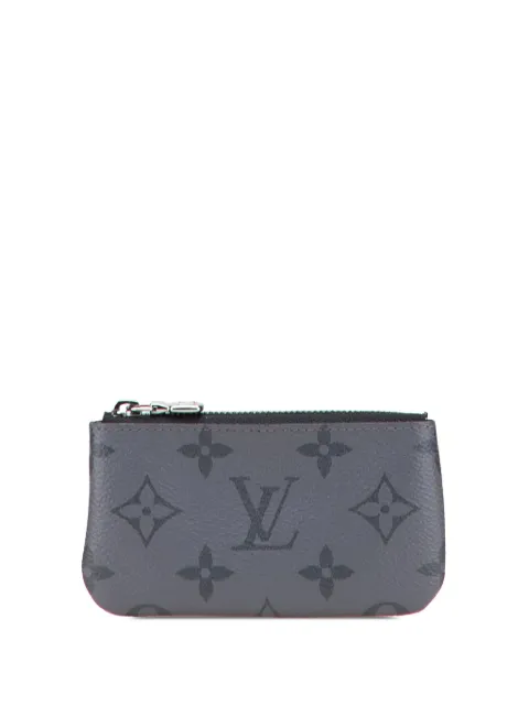 Louis Vuitton Pre-Owned 2023 Monogram Eclipse Reverse Trio Messenger Key Pouch coin pouch