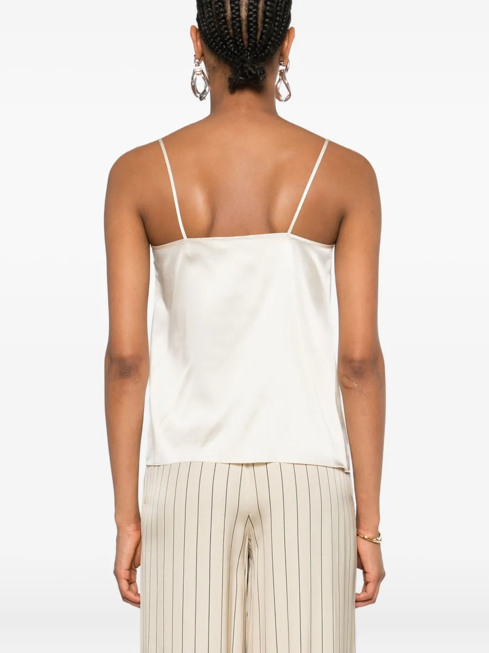 Ermanno Scervino Top met spaghettibandjes Beige