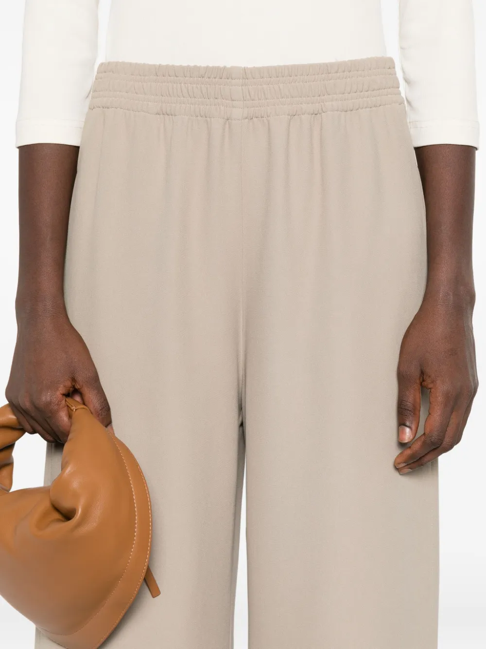 Fabiana Filippi Broek met elastische taille Beige