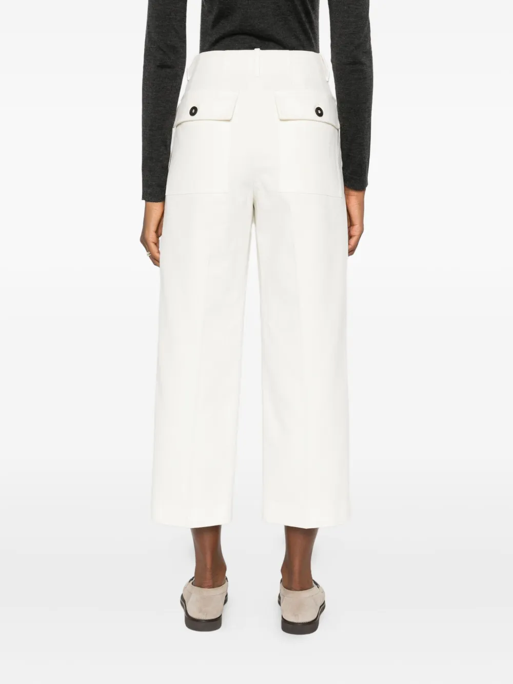 Brunello Cucinelli Broek met geplooide voorkant Beige