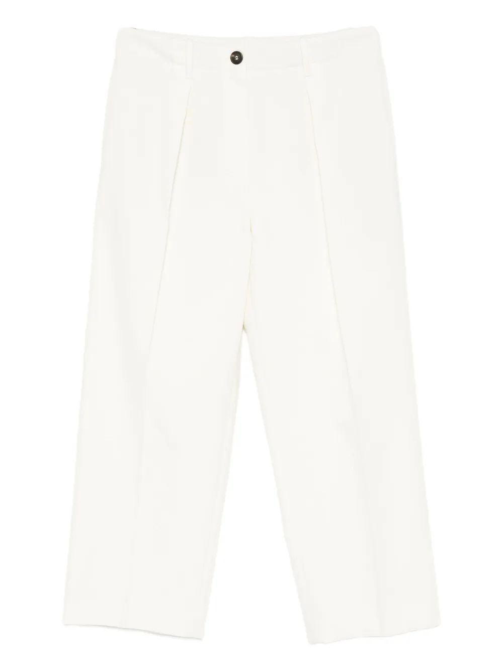 Brunello Cucinelli Broek met geplooide voorkant Beige