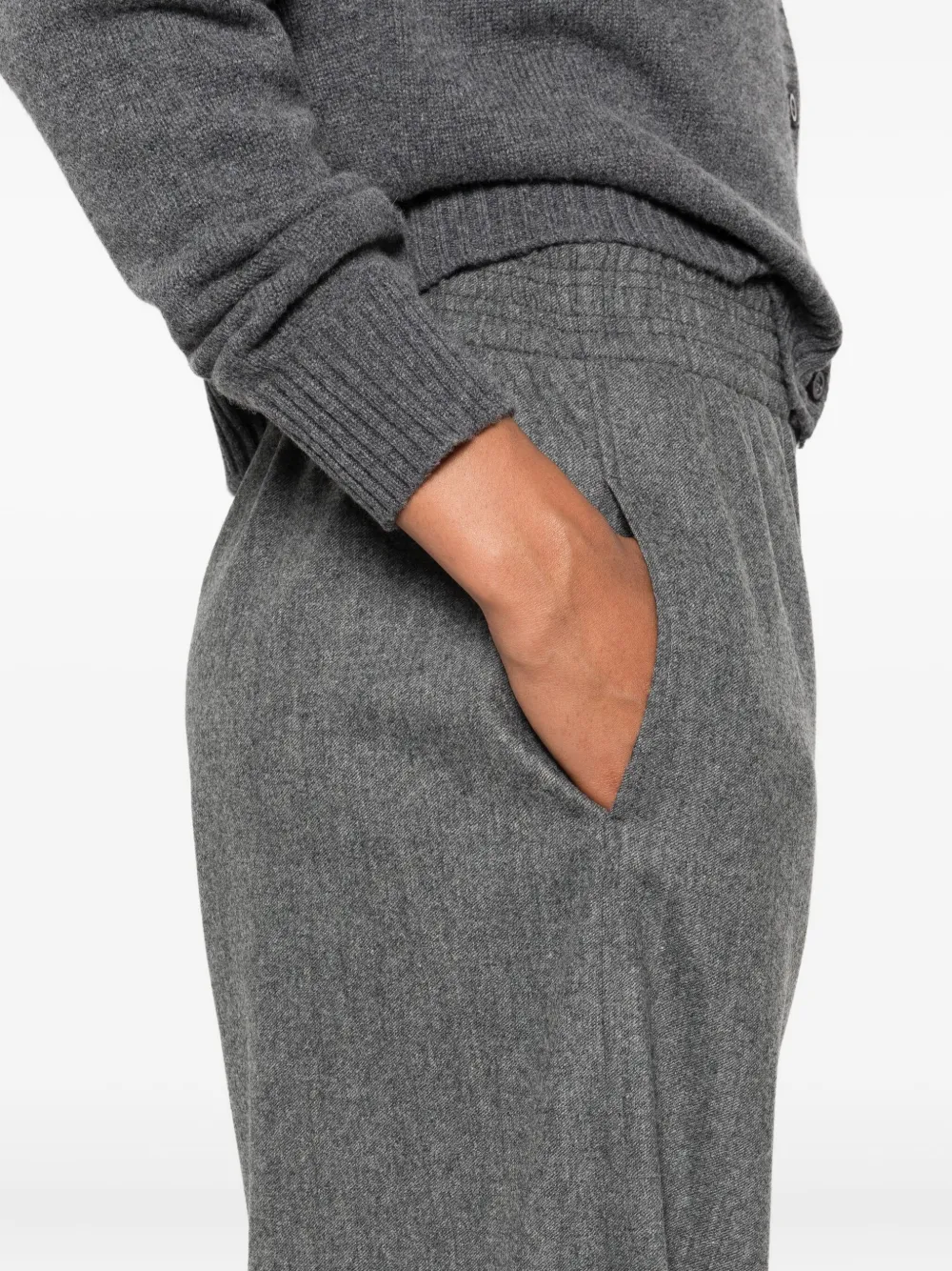 Fabiana Filippi Broek met elastische taille Grijs