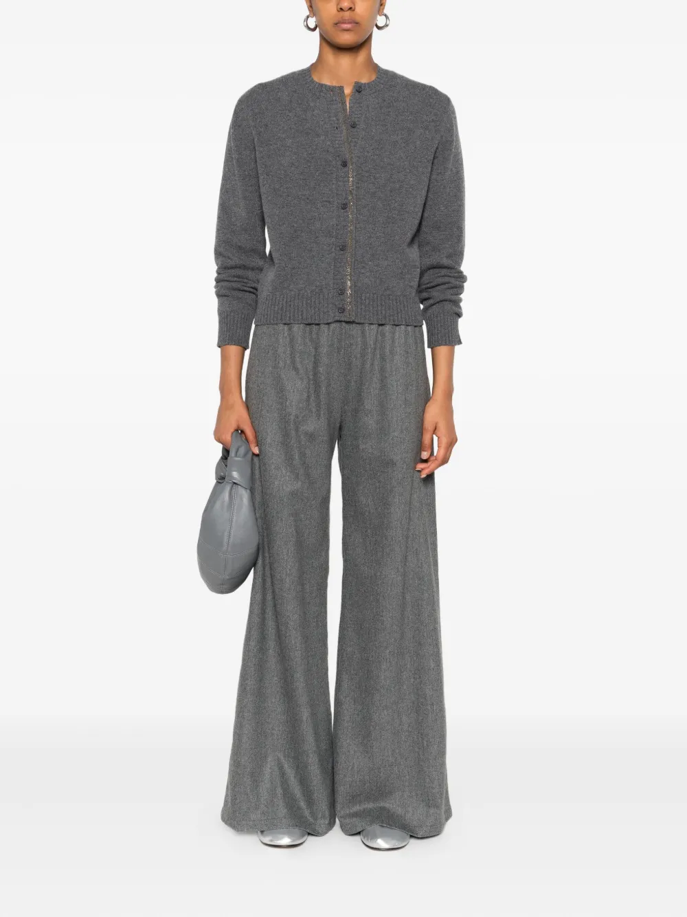Fabiana Filippi Broek met elastische taille Grijs