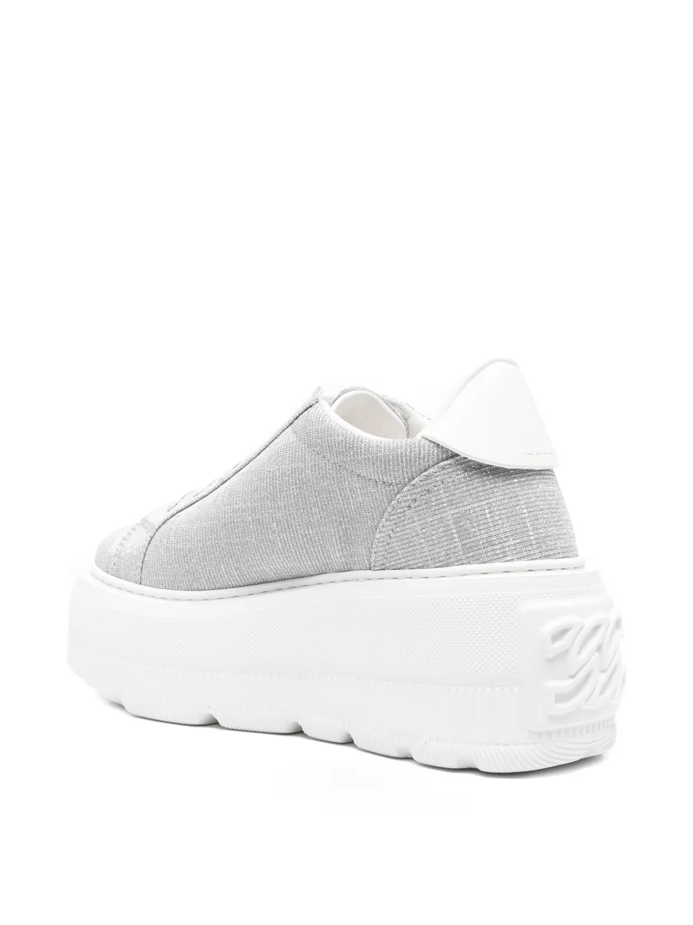 Casadei Nexus Cas25 sneakers met plateauzool Zilver