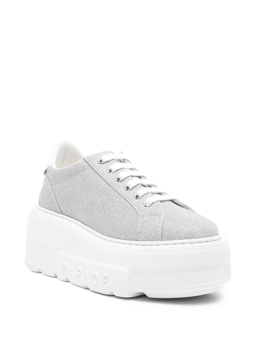 Casadei Nexus Cas25 platform lace-up sneakers - Zilver