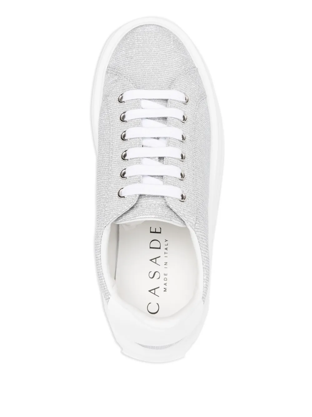 Casadei Nexus Cas25 sneakers met plateauzool Zilver