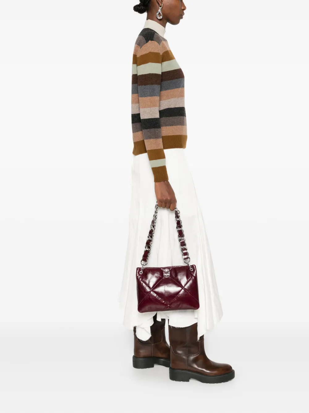 Tory Burch quilted chain-strap shoulder bag - Paars
